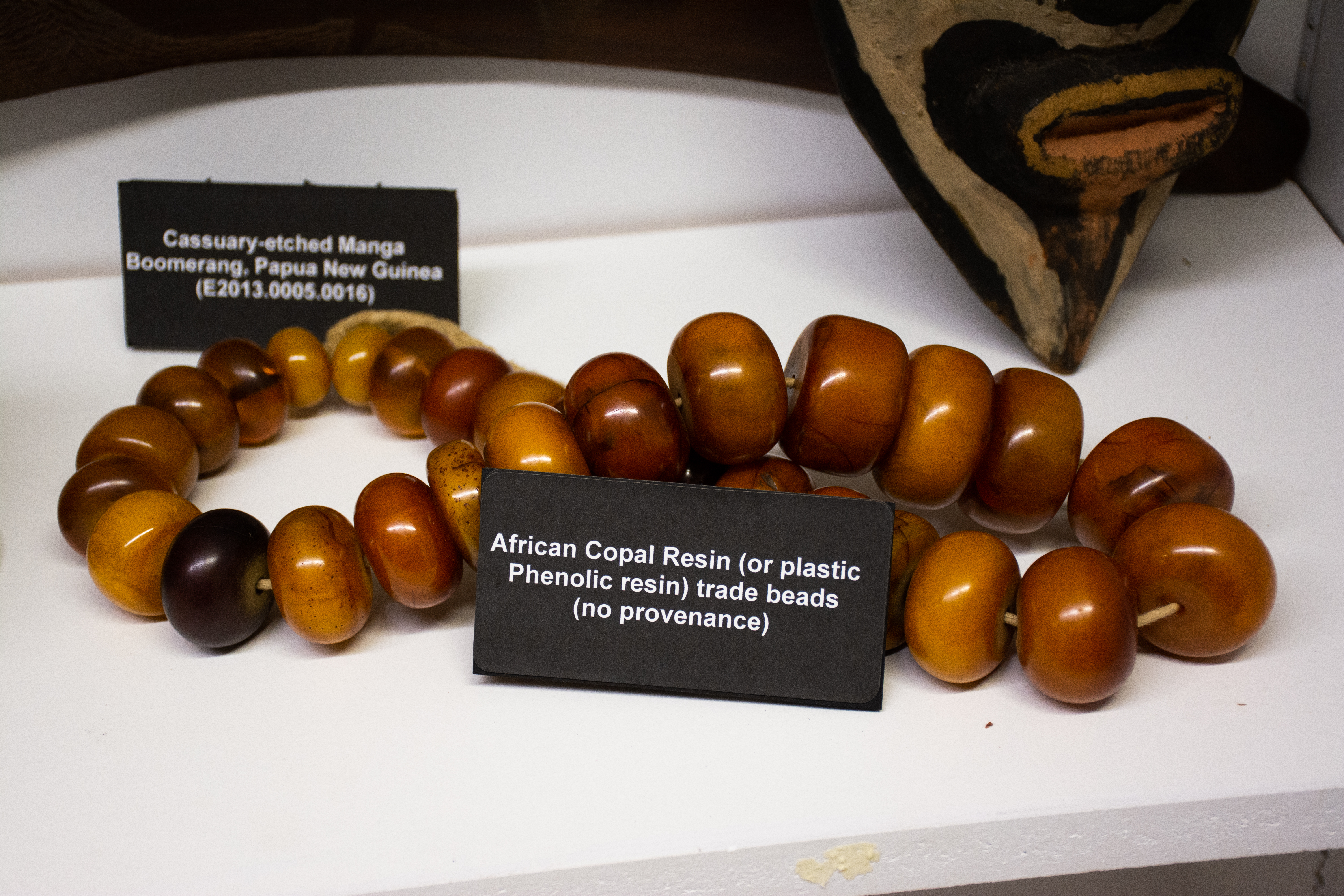 African Copal Resin(or plastic Phenolic resin) trade beads (no provenance)