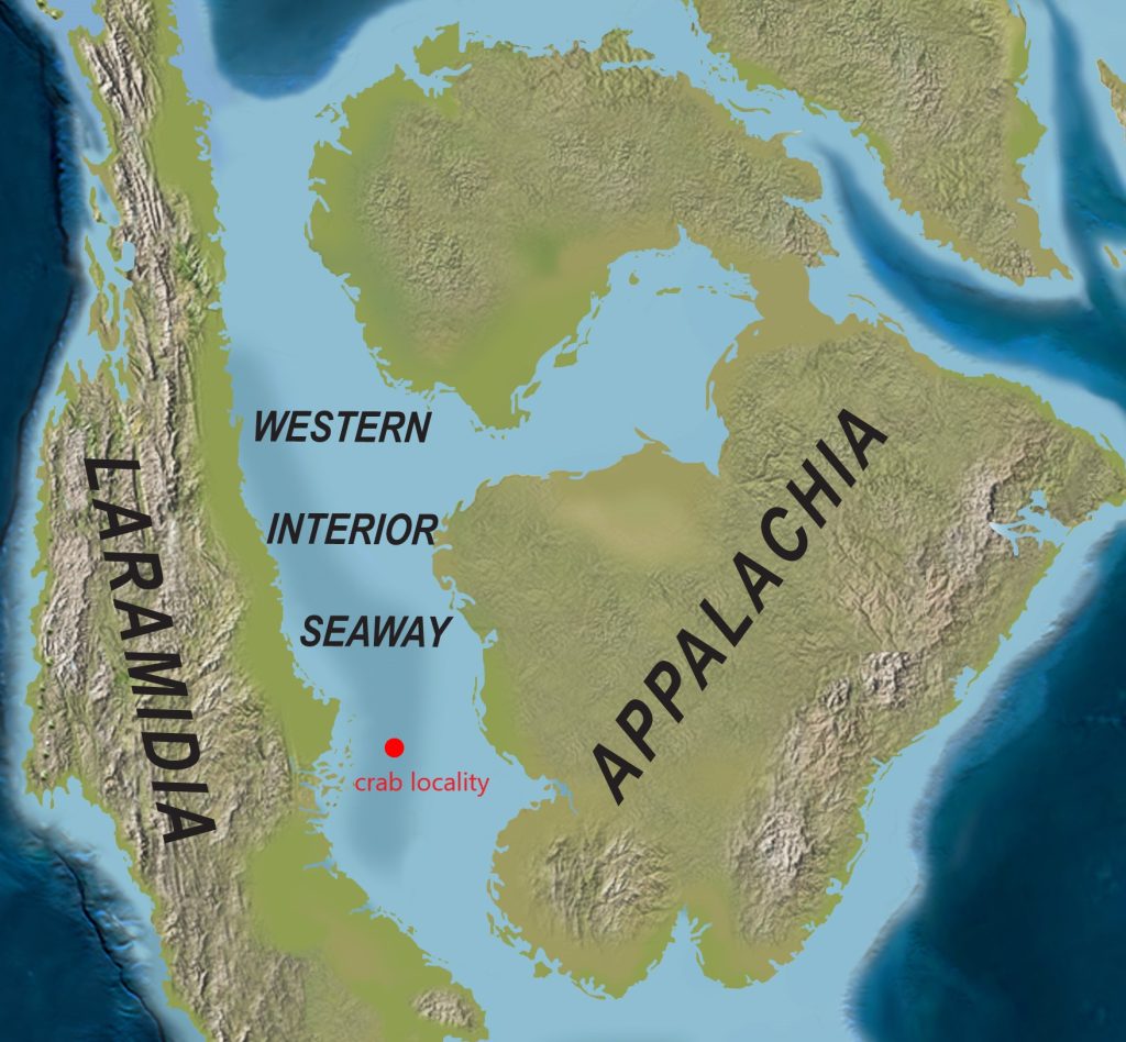 map of ancient seaway in South Dakota